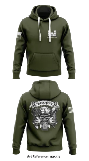 Bravo Company1  Core Men's Hooded Performance Sweatshirt - MQaAT8