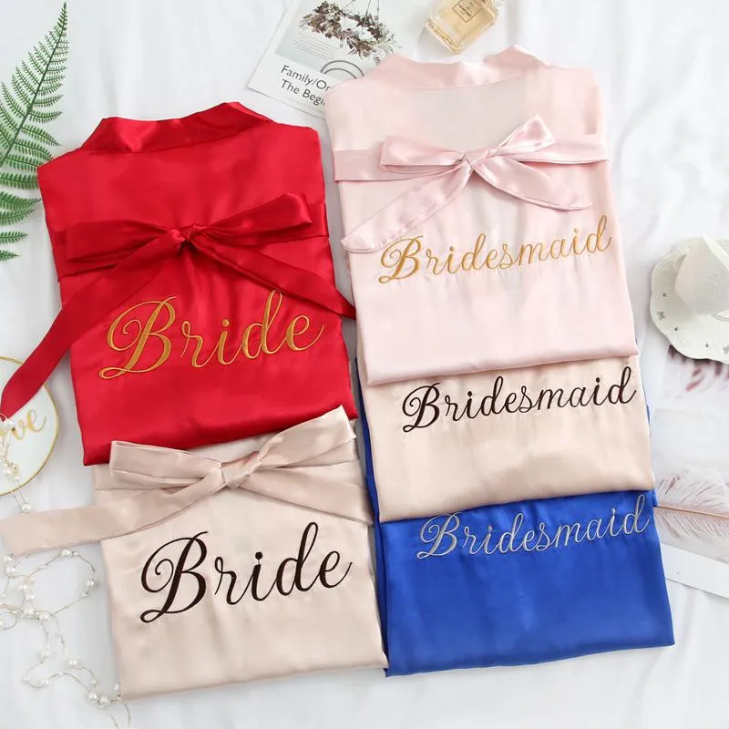 Bridesmaid Wedding Party Robes Girlfriends Bathrobes Sexy Pajamas