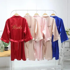 Bridesmaid Wedding Party Robes Girlfriends Bathrobes Sexy Pajamas