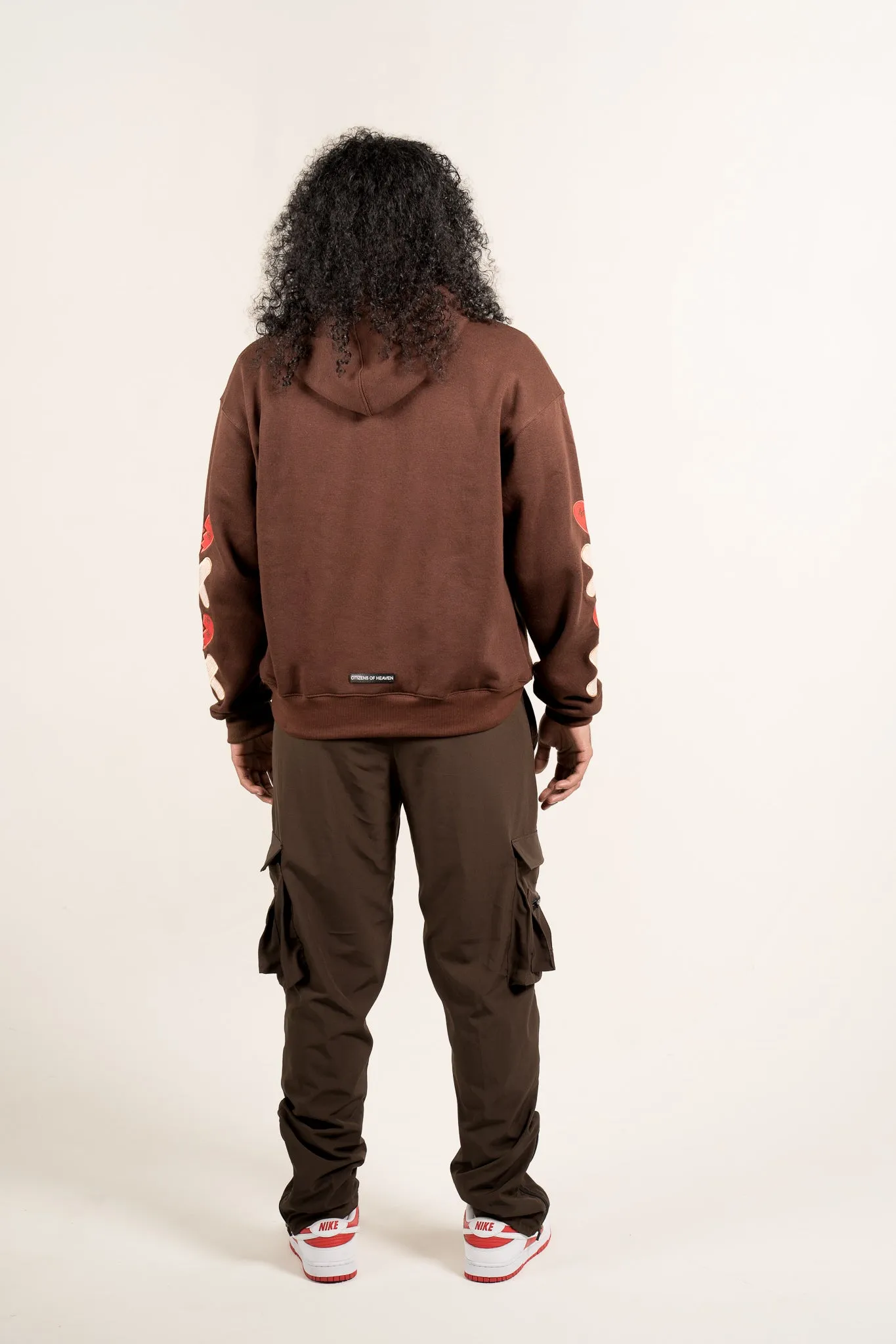Broken Hearts Still Beat Hoodie- Brown