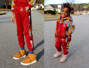 Burgundy Yellowfan Kid's Jogger Pant