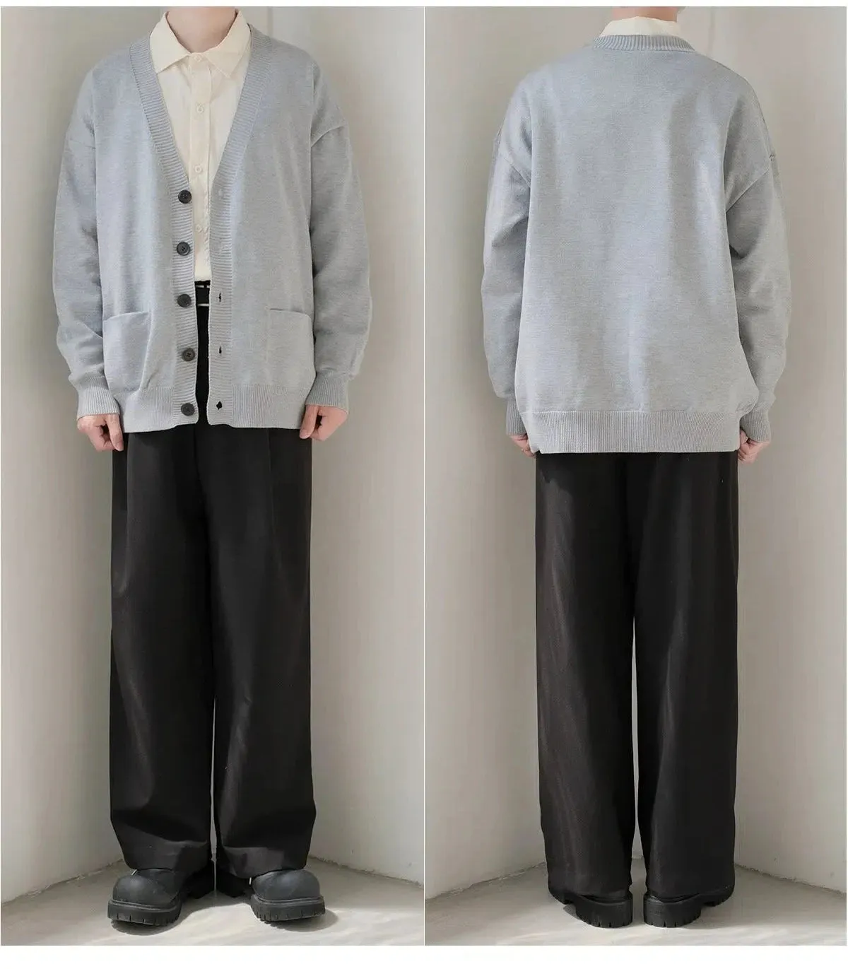 Button-Up Knit Cardigan