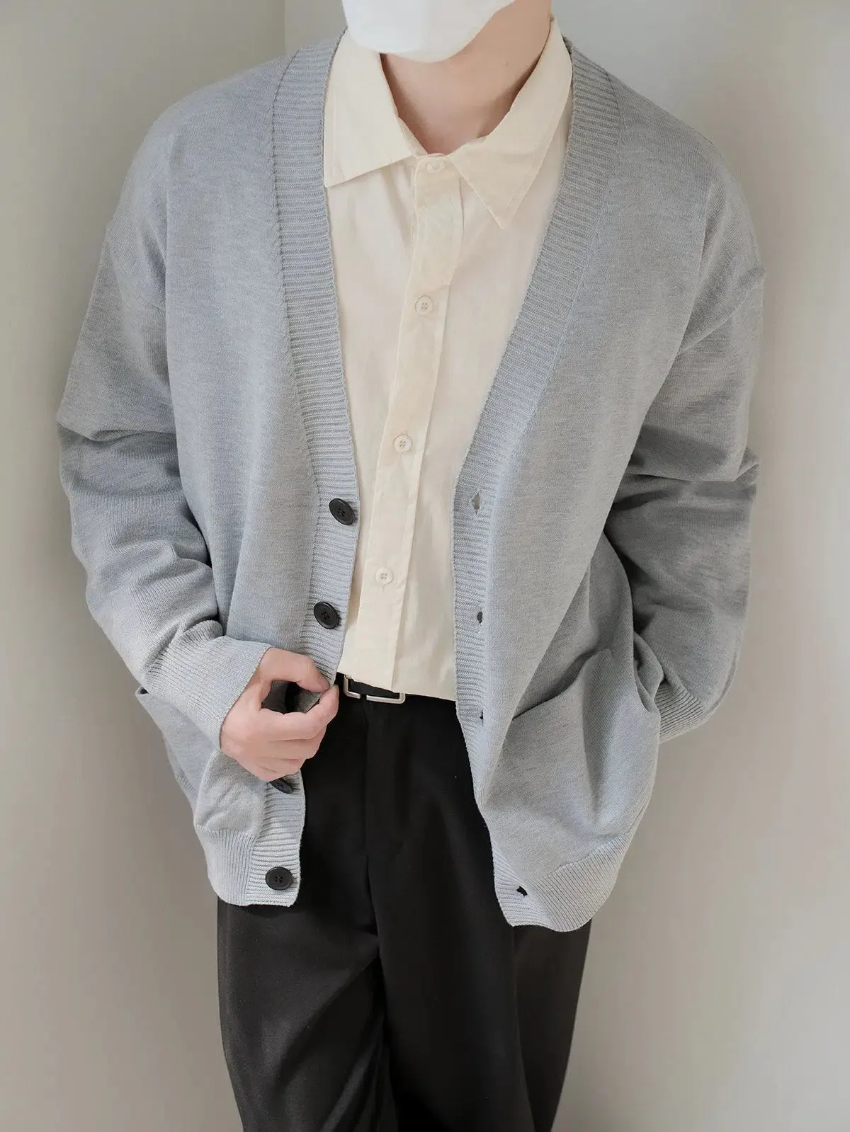 Button-Up Knit Cardigan