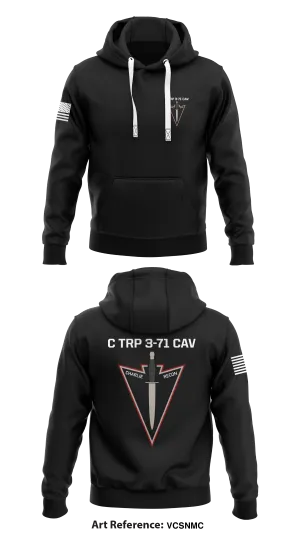 C TRP 3-71 CAV Store 1  Core Men's Hooded Performance Sweatshirt - VCsNMC