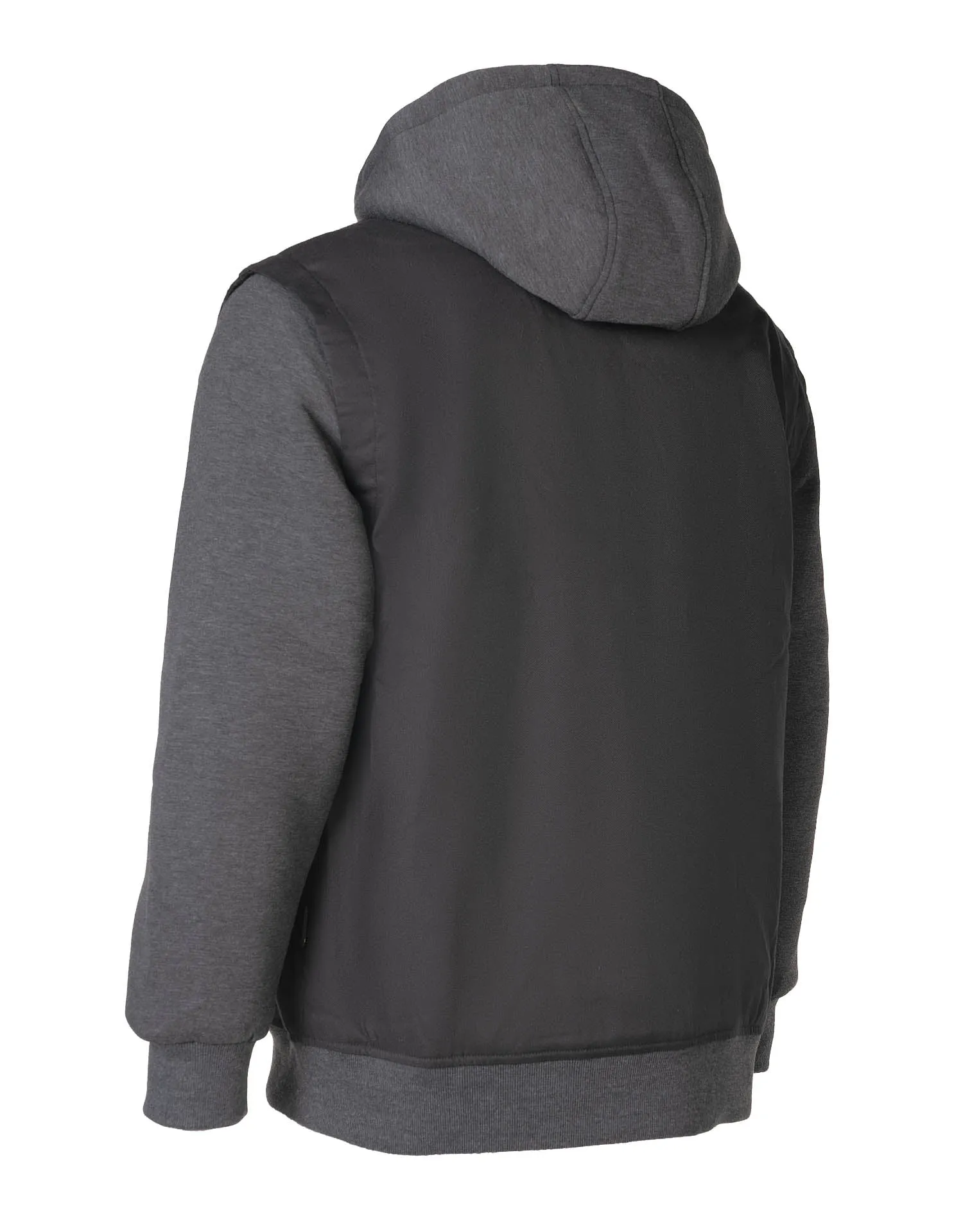 Canvas Baseball Jacket with Hood