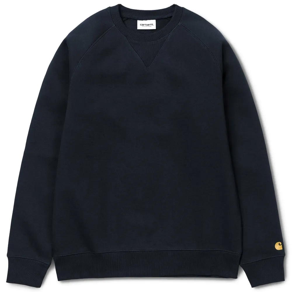 Carhartt Chase Sweatshirt  - Dark Navy/Gold