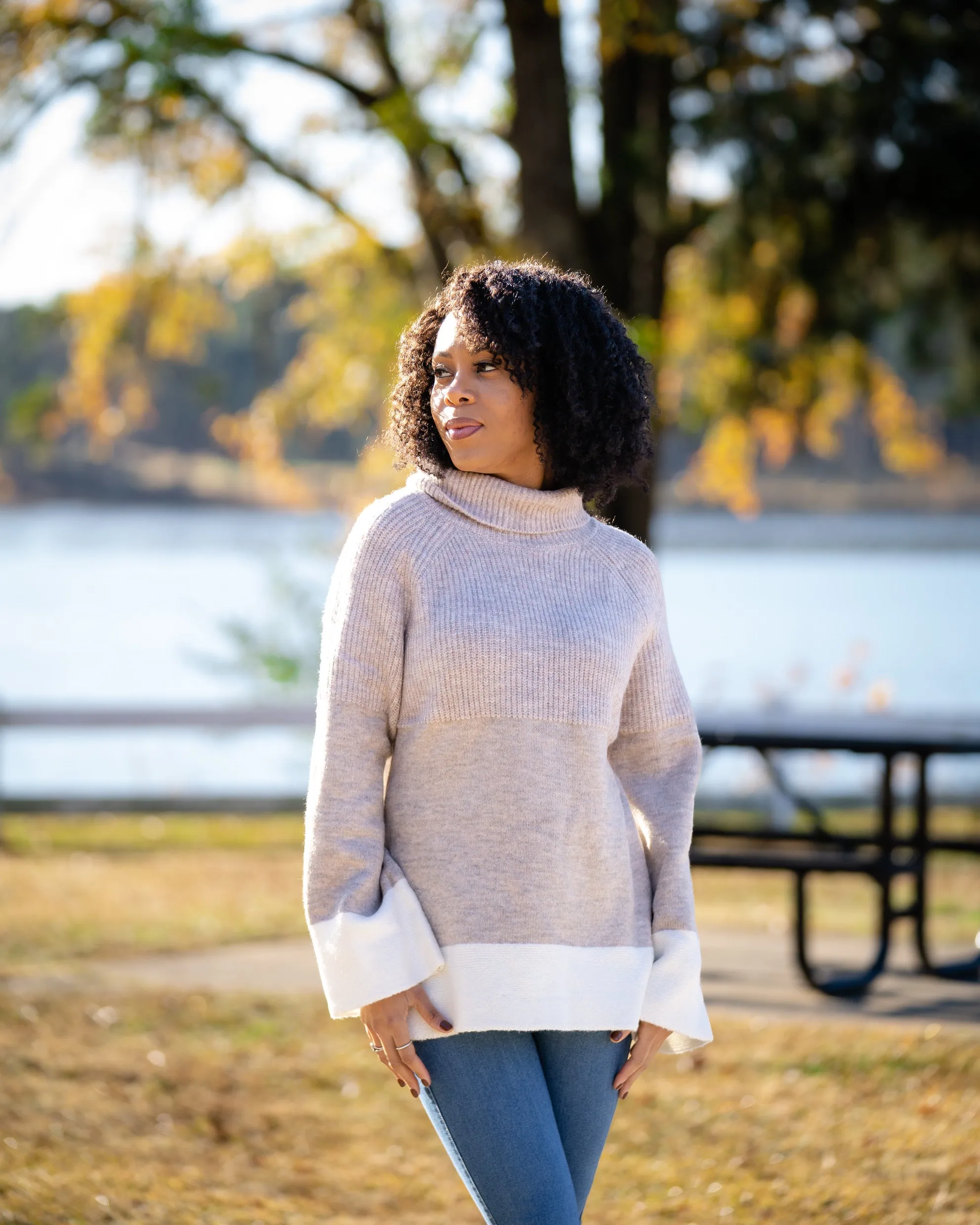 Carolyn Two-Toned Sweater