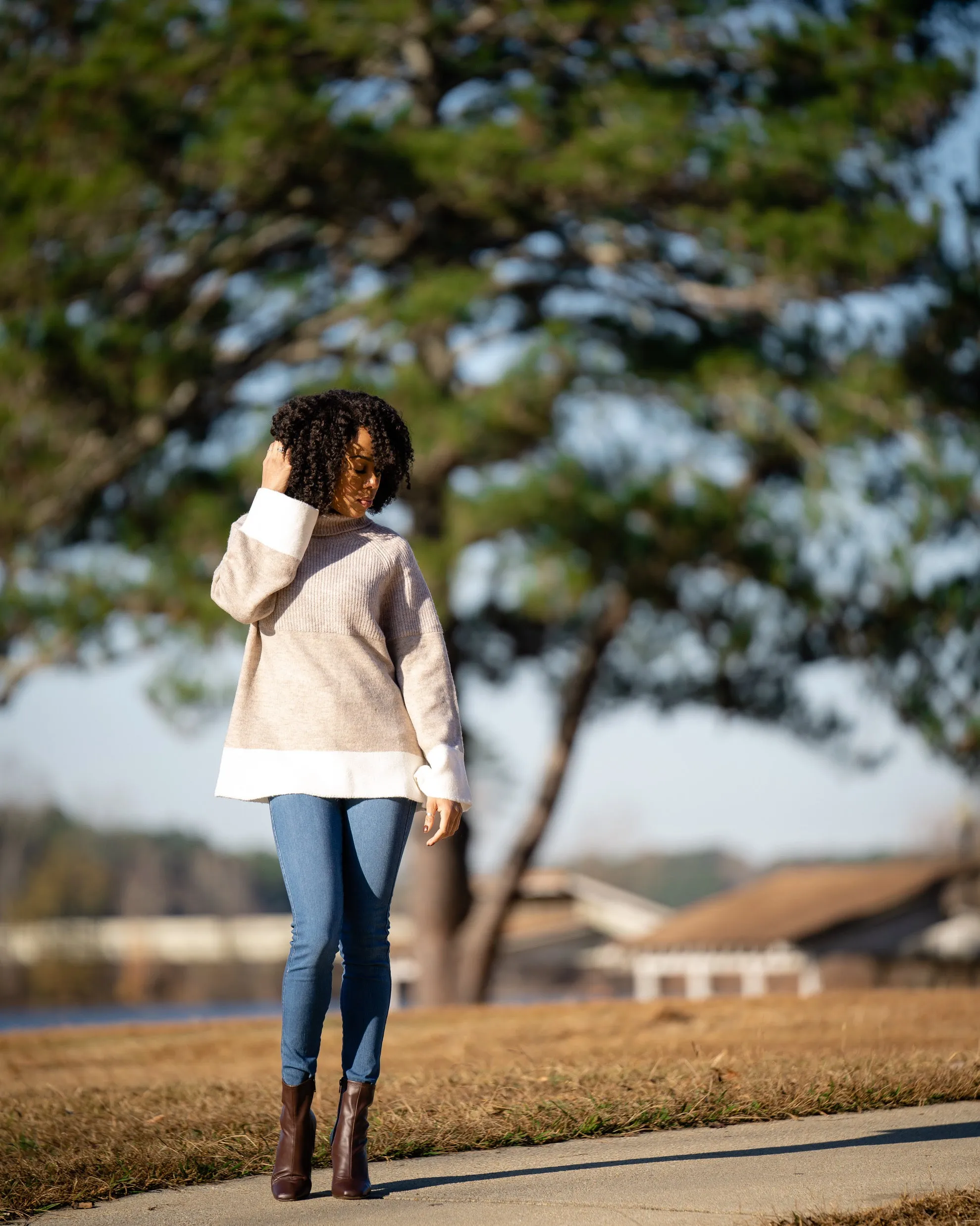 Carolyn Two-Toned Sweater