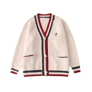 Cartoon Embroidered Long Sleeve Sweater UB6184