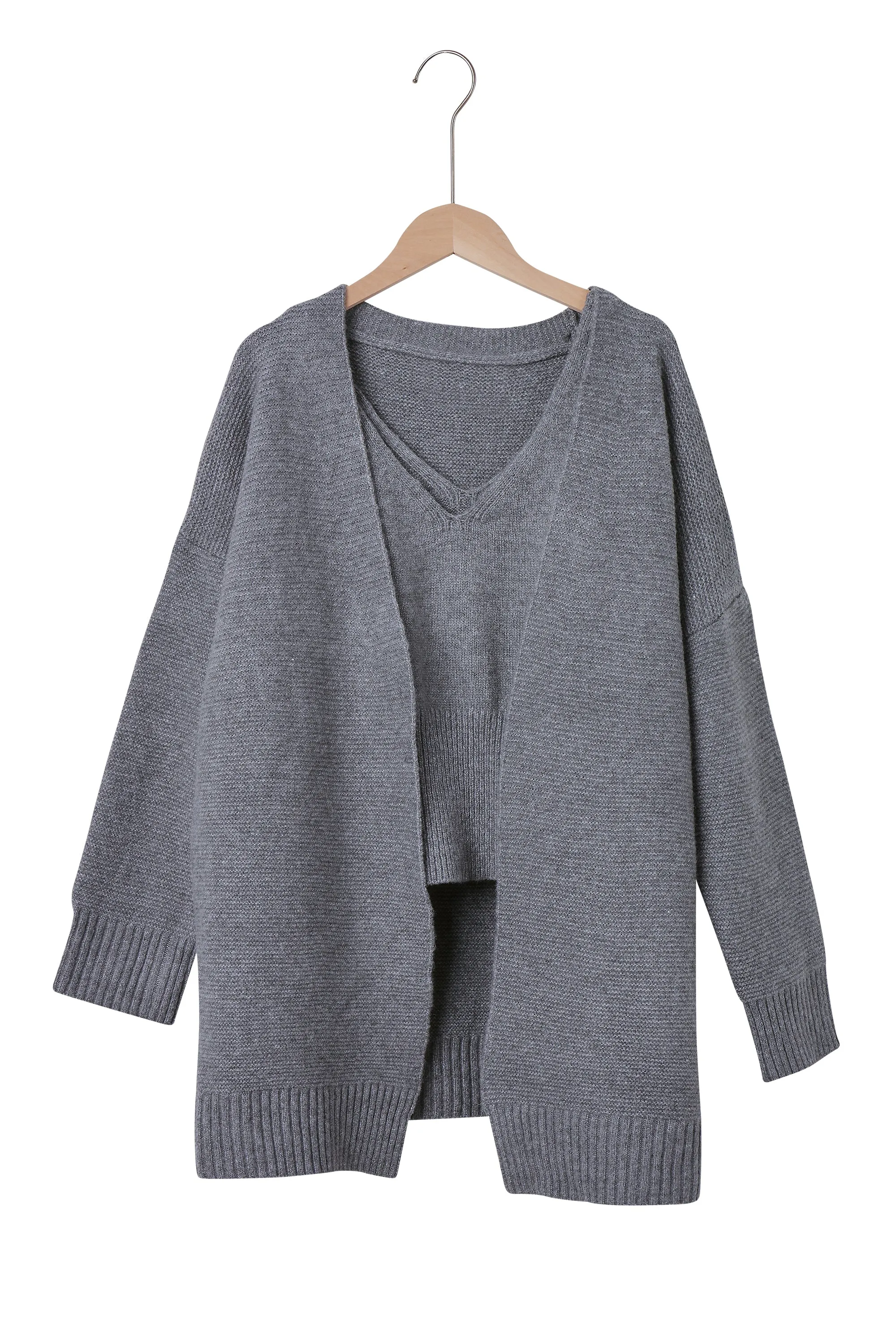 Chantal Oversized Knitted Top and Cardi Set