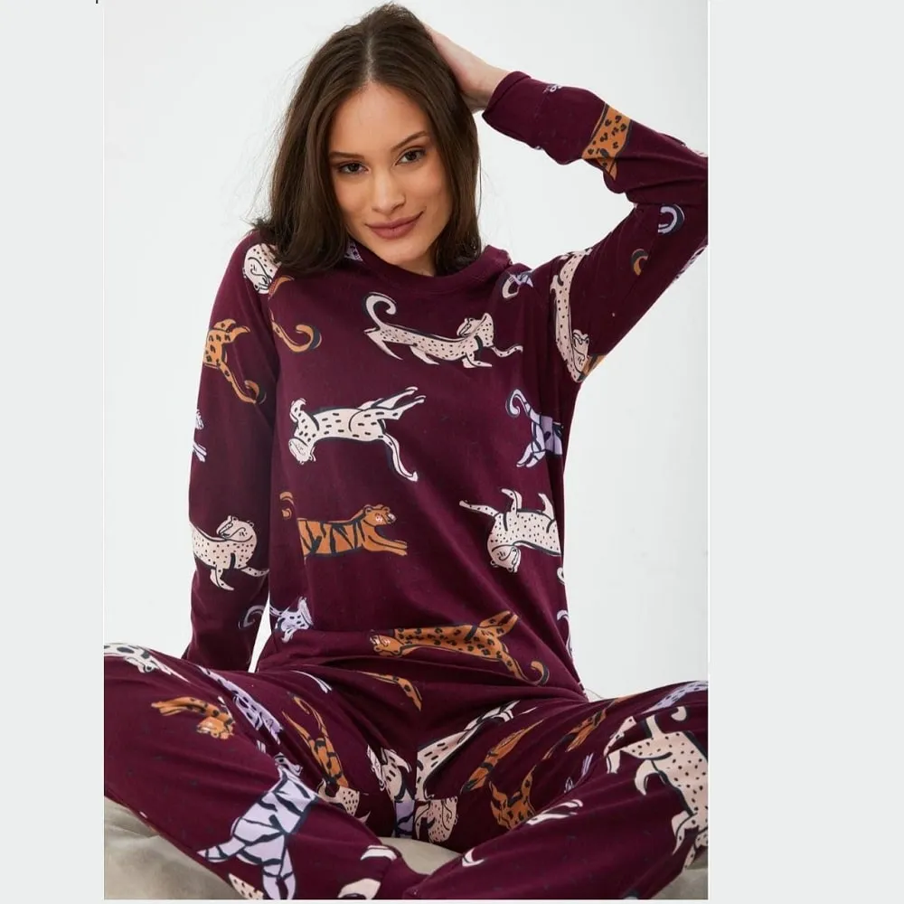 Cheetah Pattern Cotton PJ