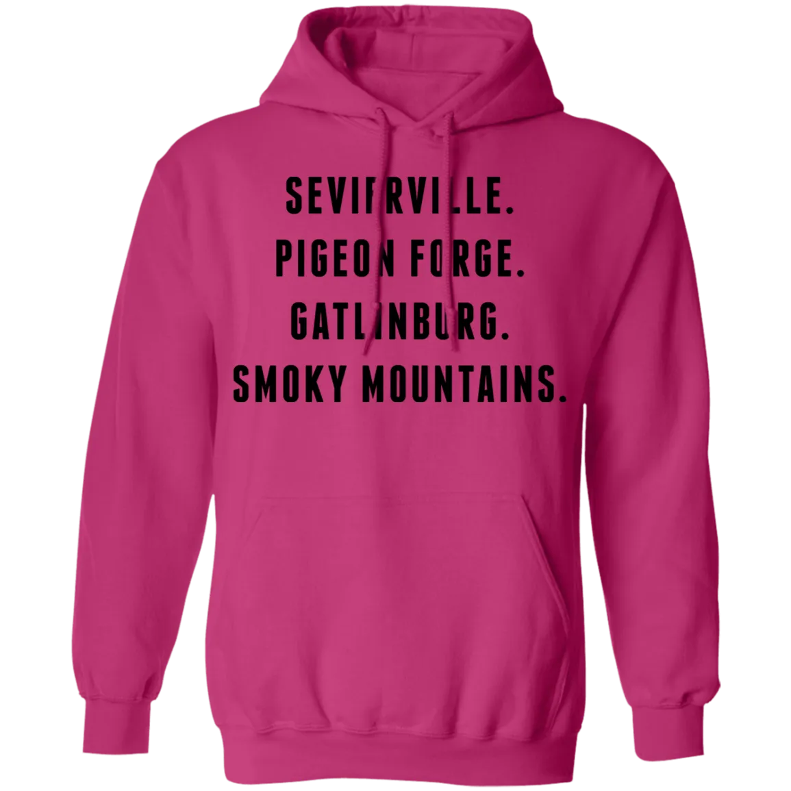 City Names (Black) - Pullover Hoodie