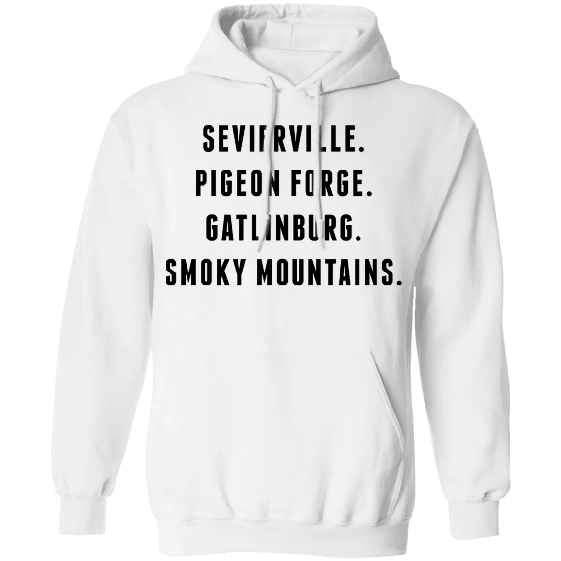 City Names (Black) - Pullover Hoodie