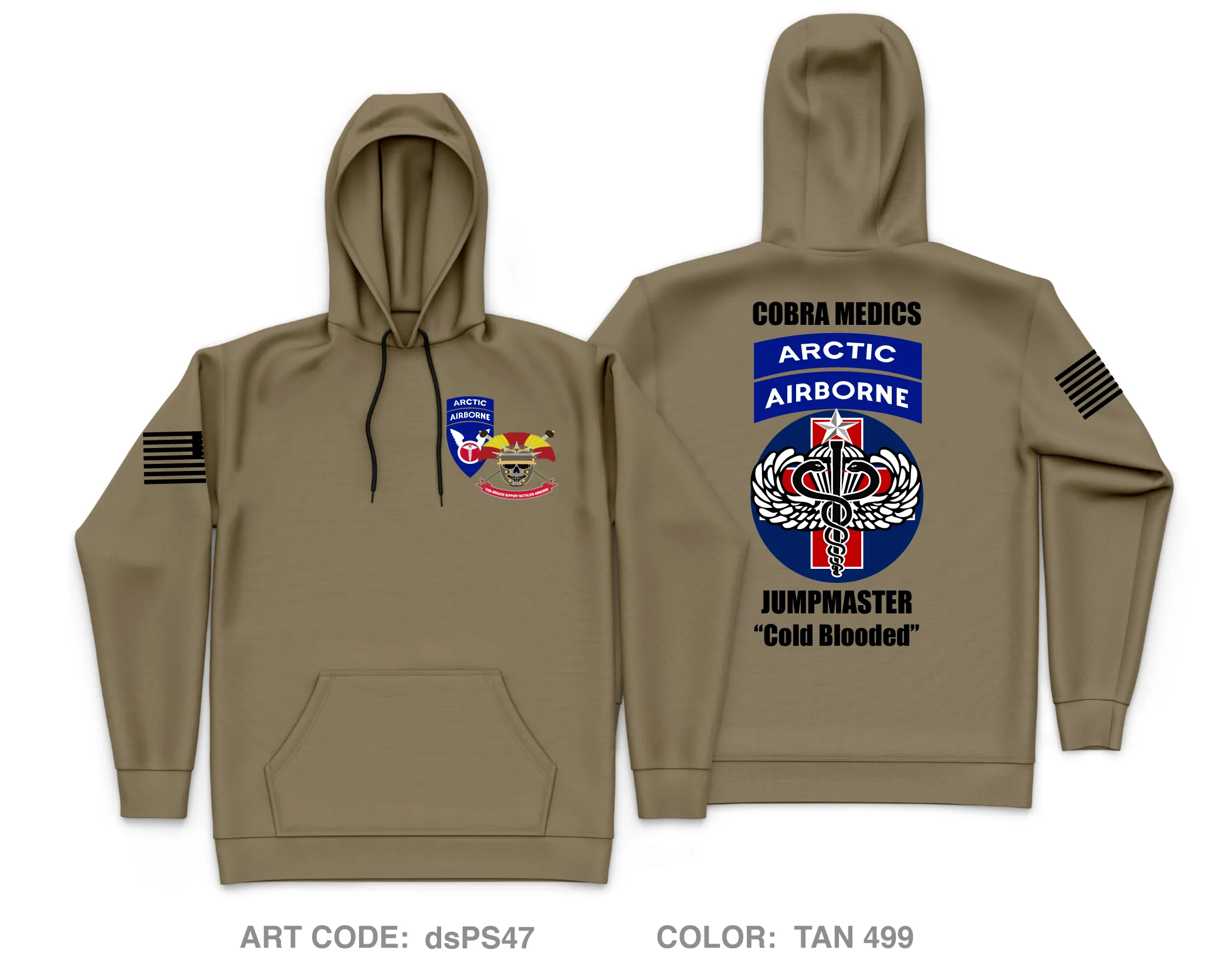 Cobra Medics 725 BSB Core Men's Hooded Performance Sweatshirt - dsPS47