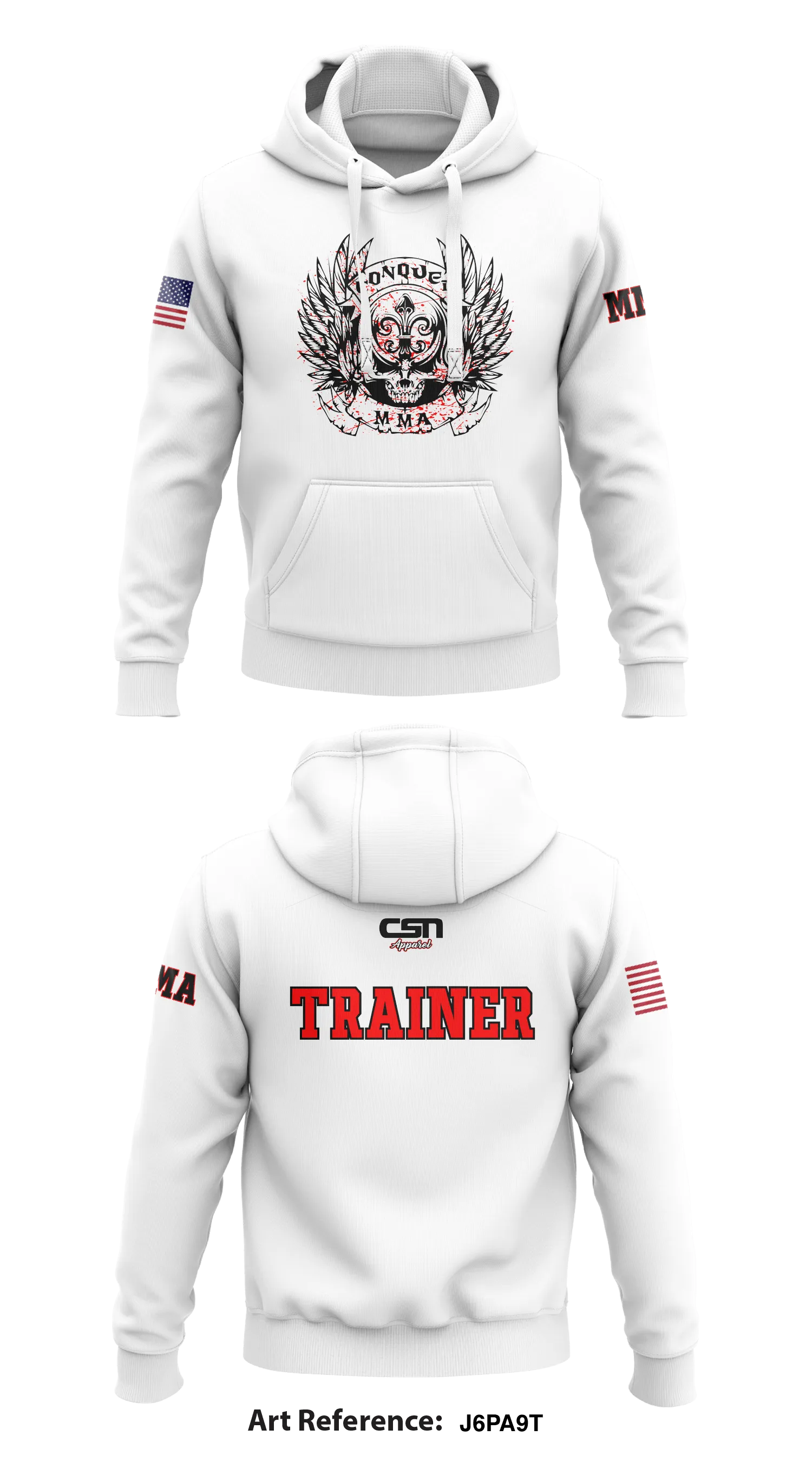 Conquer MMA Store 1  Core Men's Hooded Performance Sweatshirt - J6pa9T