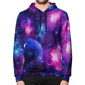 Cotton Candy Galaxy Pullover Hoodie