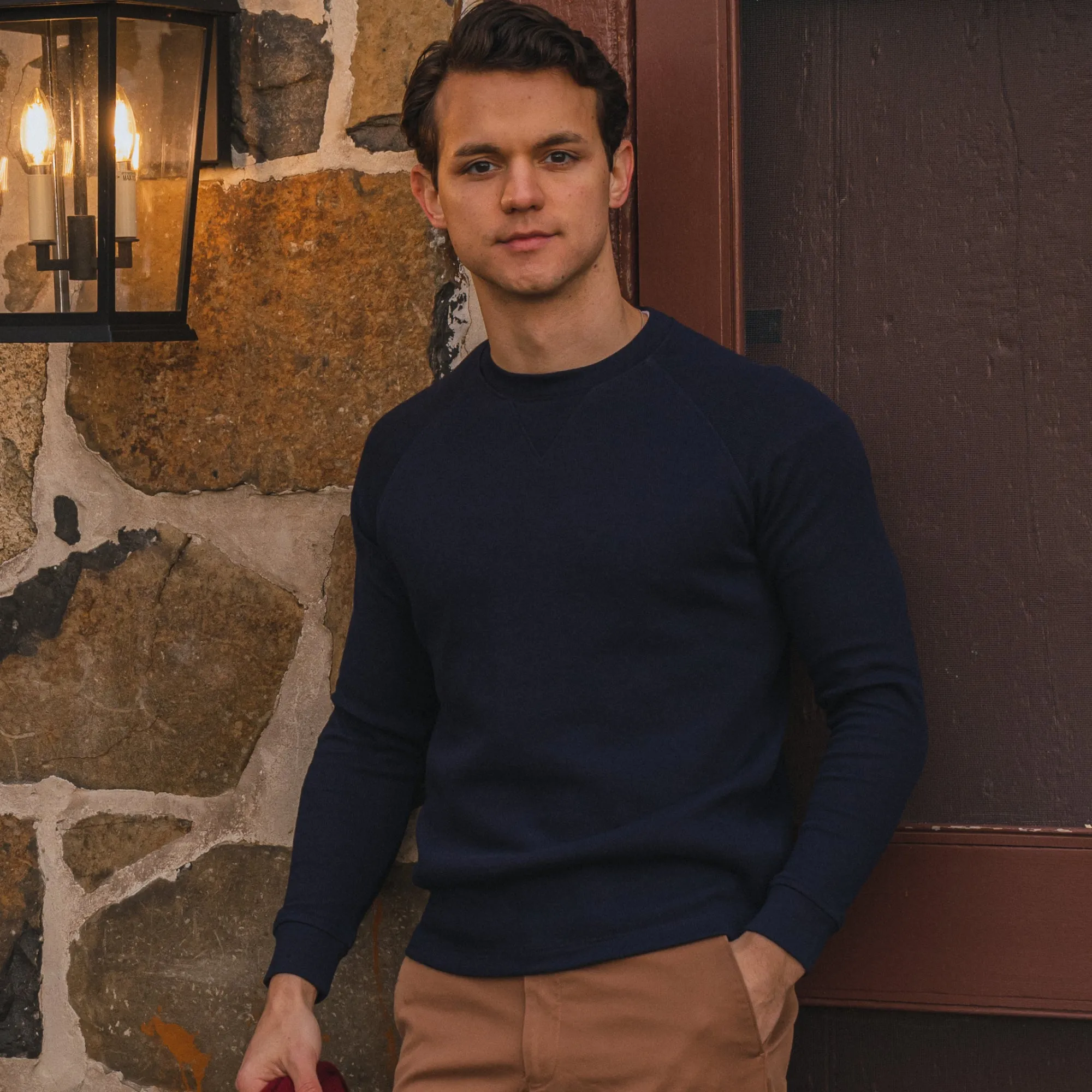 Cotton Pullovers - Navy