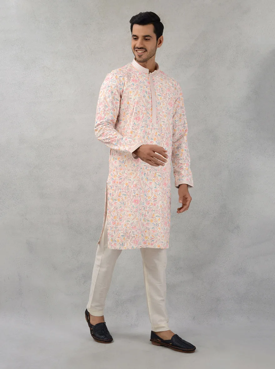 Cream Kurta Pajama | Azania