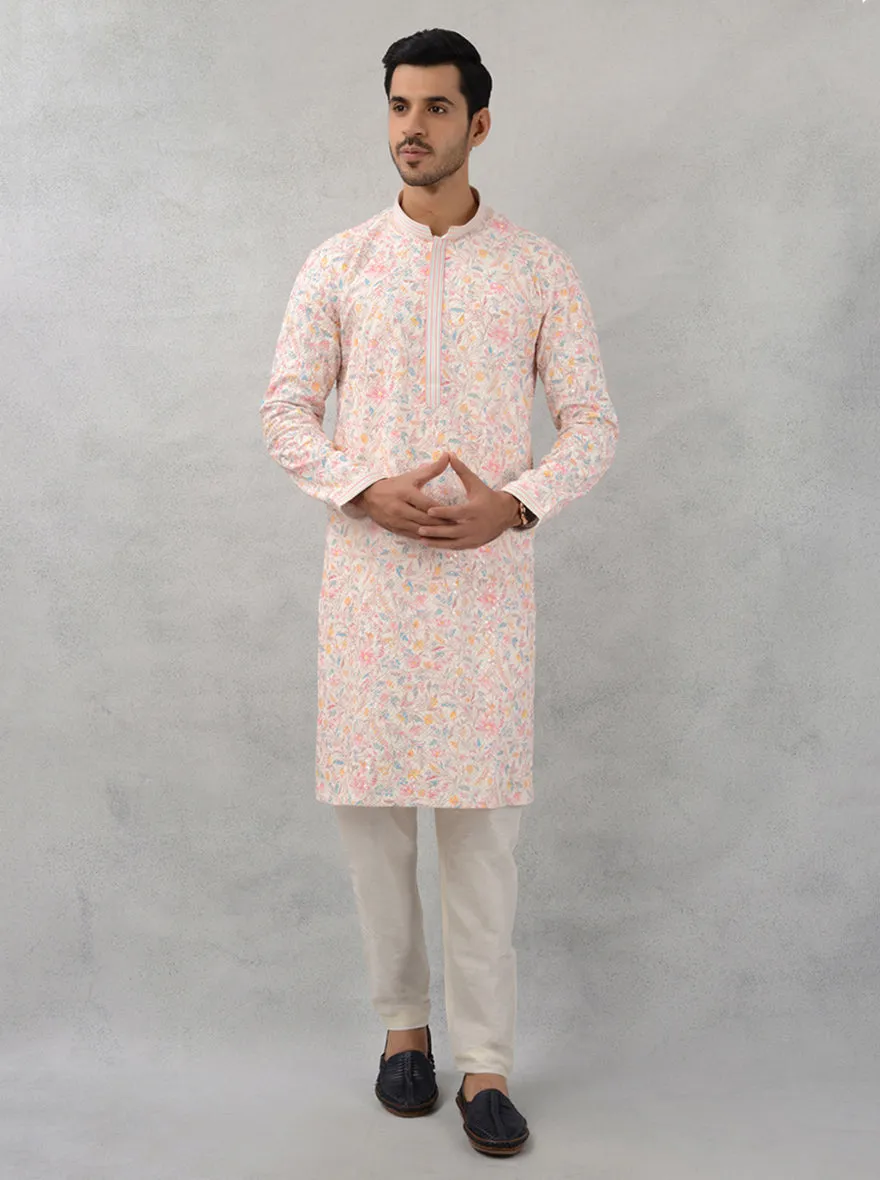 Cream Kurta Pajama | Azania