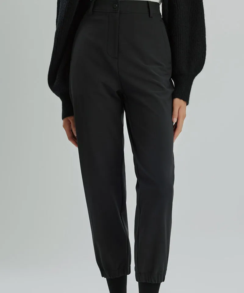 CREVE NINE: Banding Jogger Pants - Black