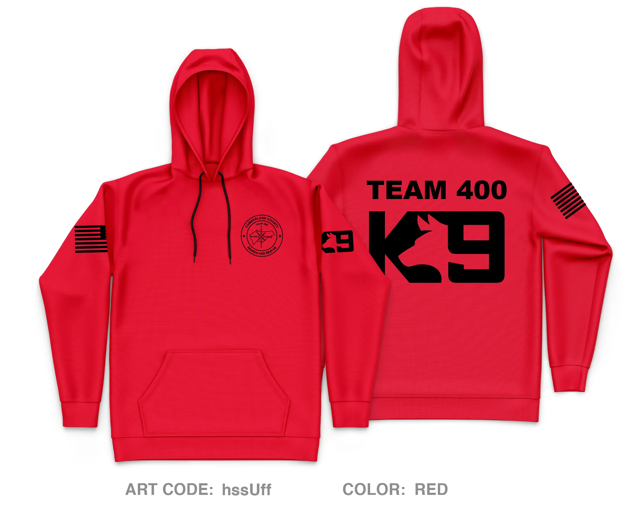 Cumberland County Search and Rescue Core Men's Hooded Performance Sweatshirt - hssUff