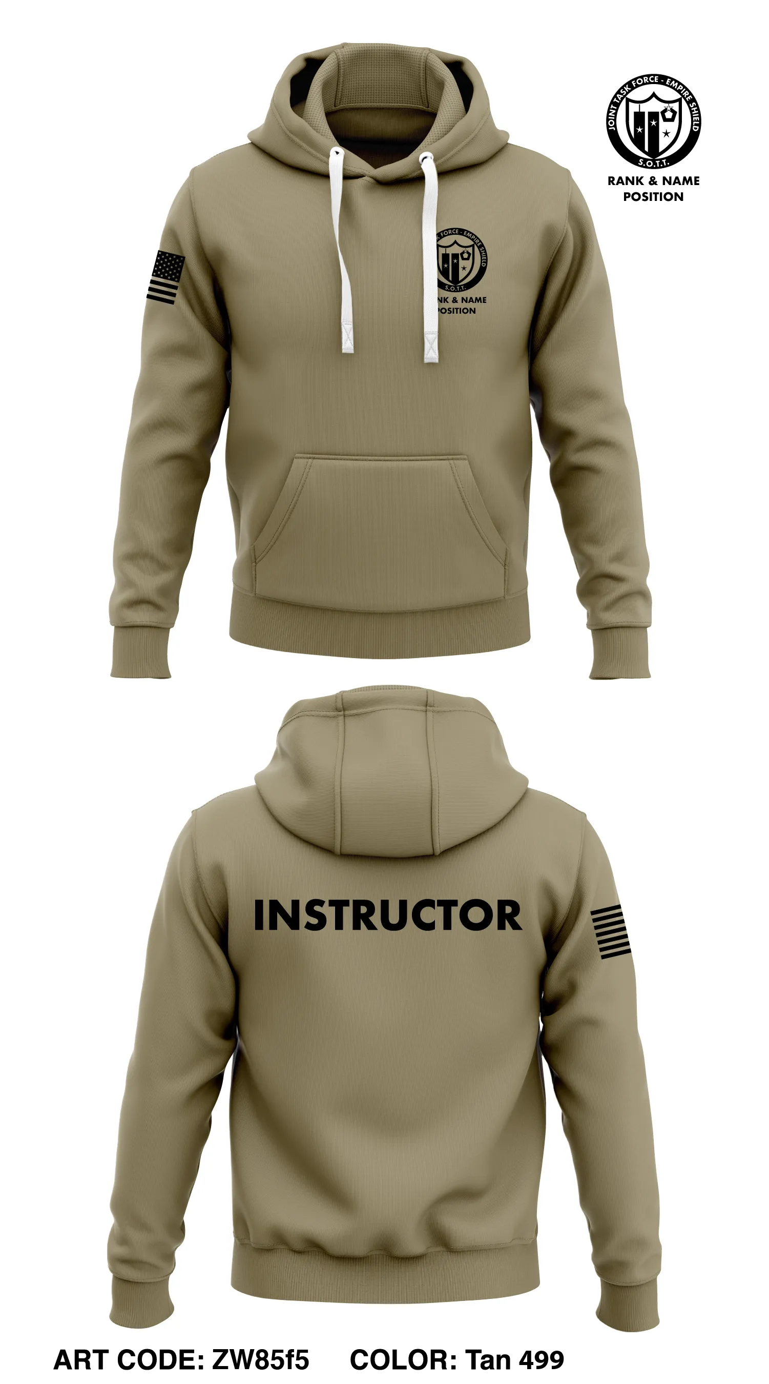 CUSTOM - JTF-ES  Core Men's Hooded Performance Sweatshirt - ZW85f5