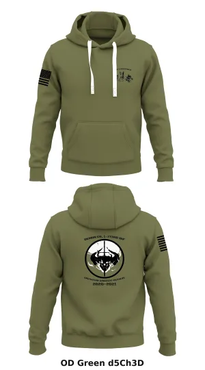 D CO 1-173 INF Store 1  Core Men's Hooded Performance Sweatshirt - d5Ch3D