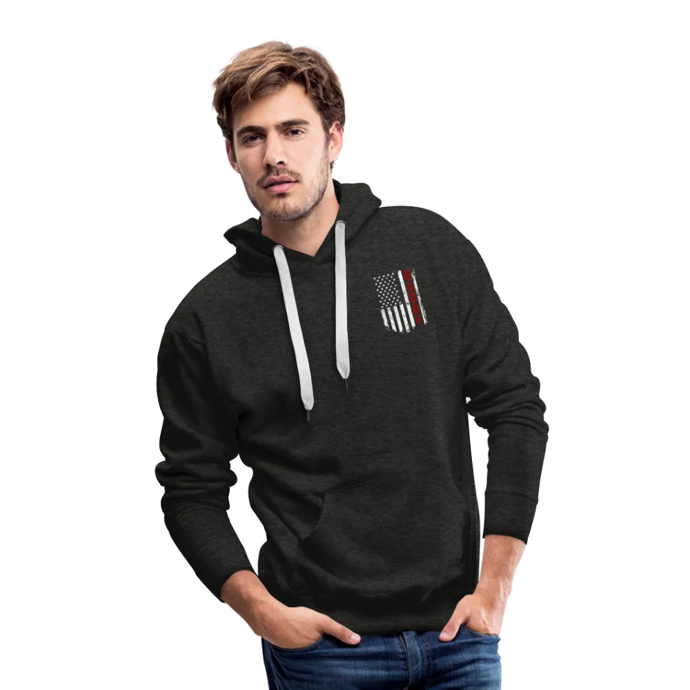 Daddy Firefighter American Flag Men’s Premium Hoodie
