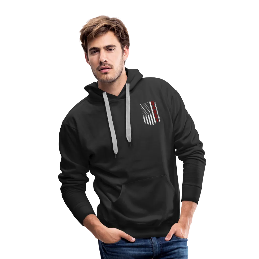 Daddy Firefighter American Flag Men’s Premium Hoodie
