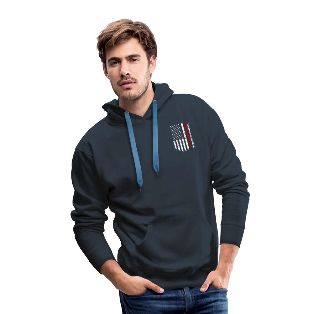 Daddy Firefighter American Flag Men’s Premium Hoodie