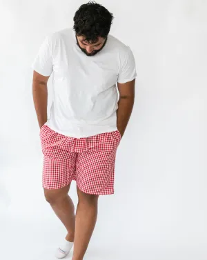 Daniel Red Gingham Men’s Shorts