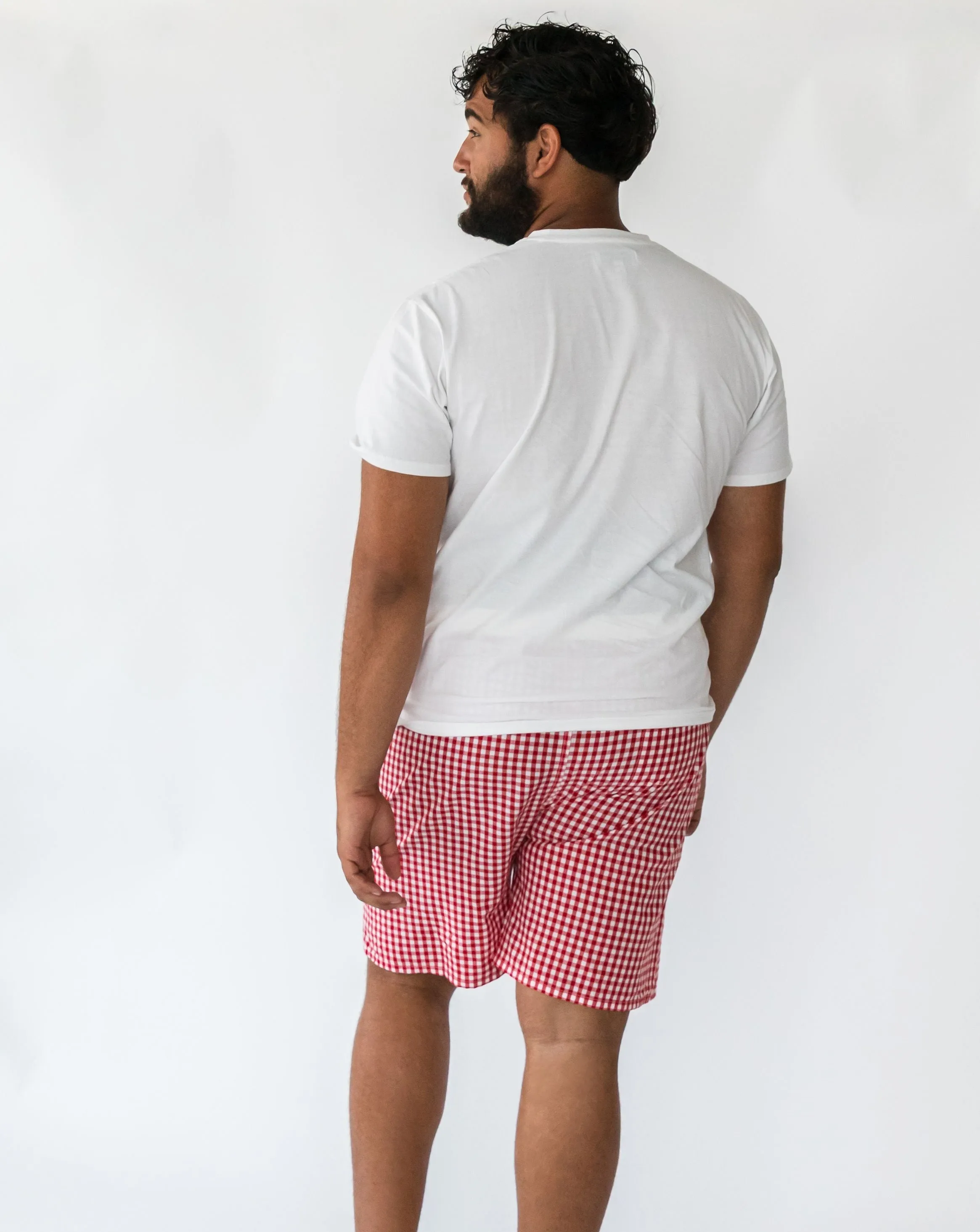 Daniel Red Gingham Men’s Shorts