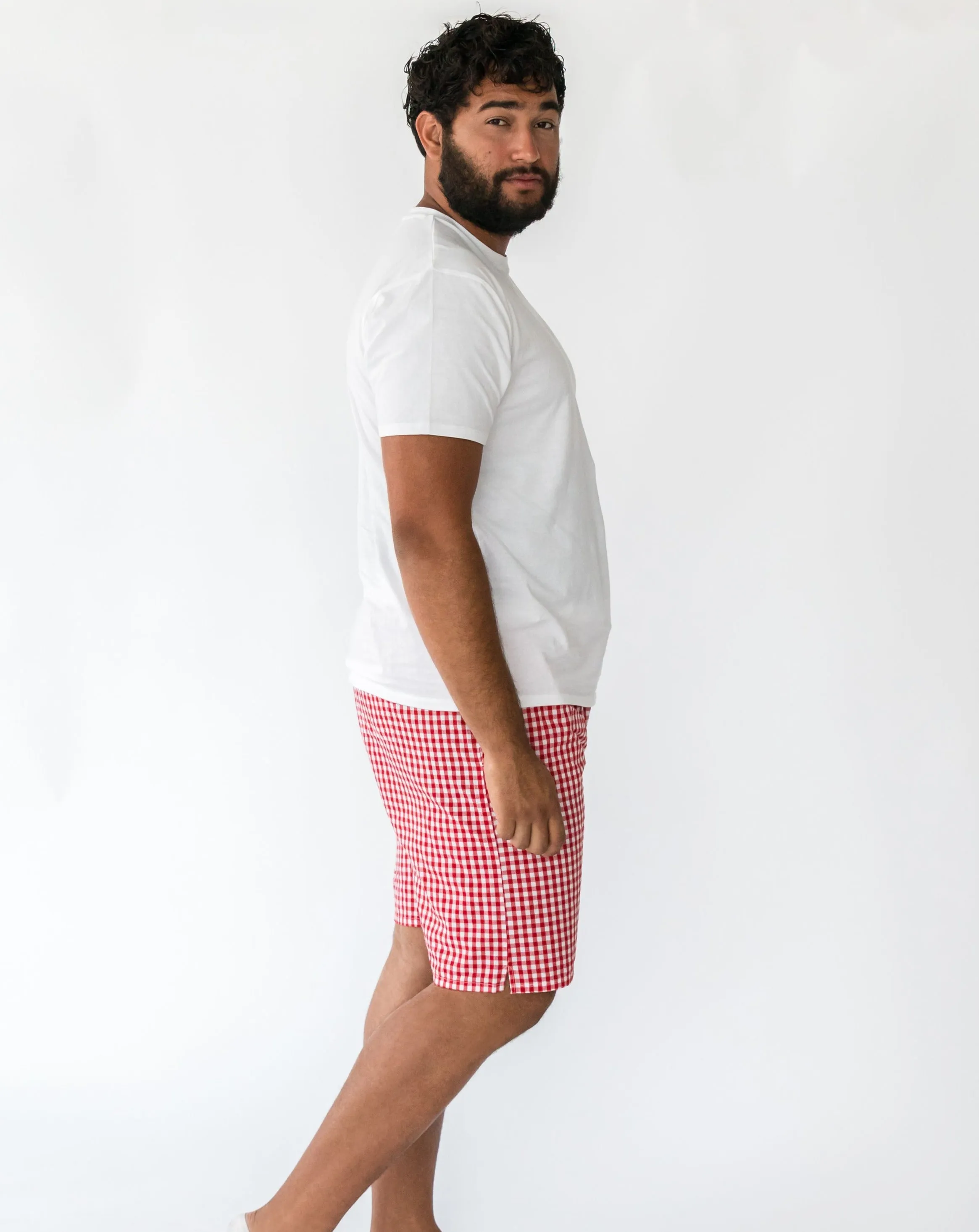 Daniel Red Gingham Men’s Shorts