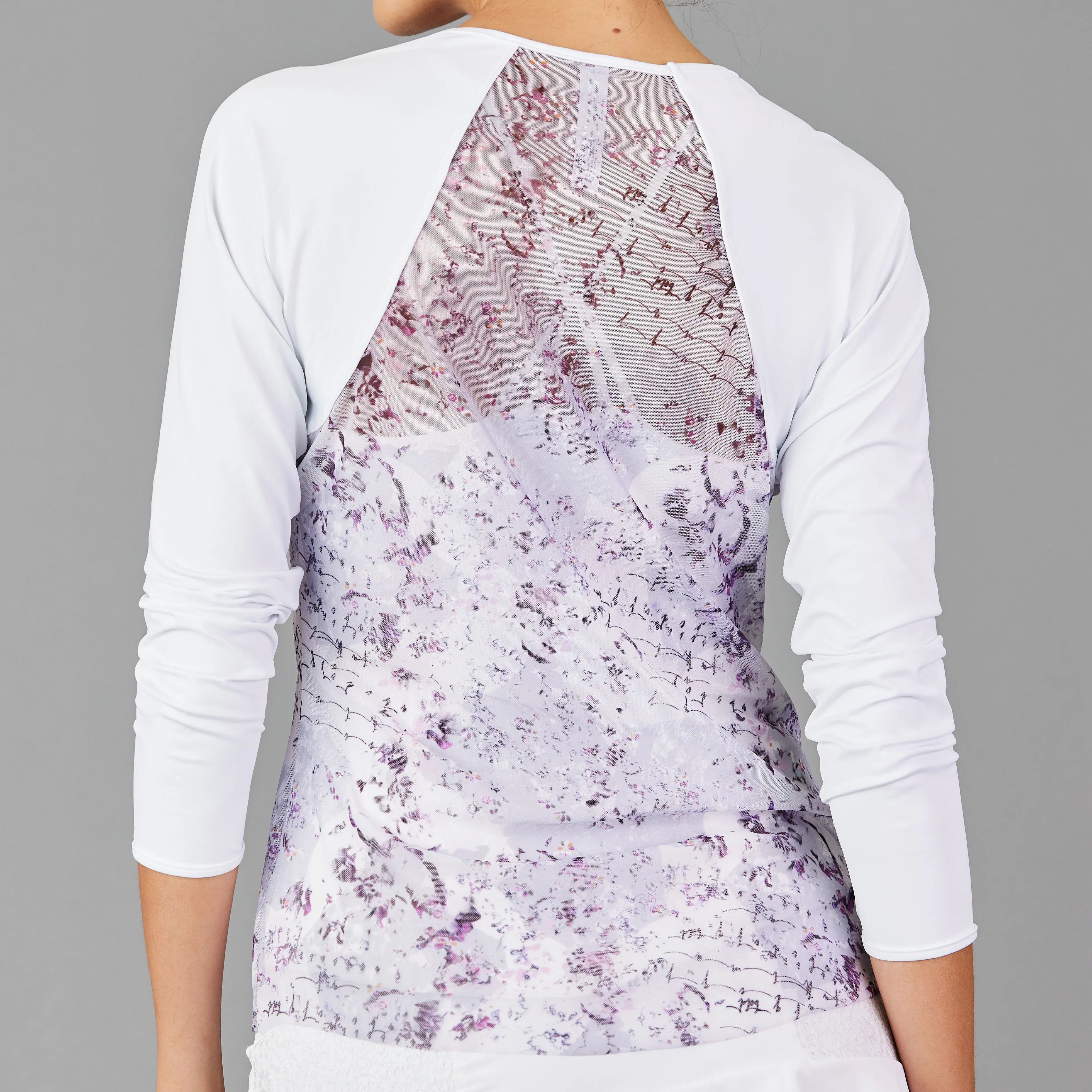 DENISE CRONWALL - SPF 40  Rhapsody Sheer-body Top - WHITE /PRINT