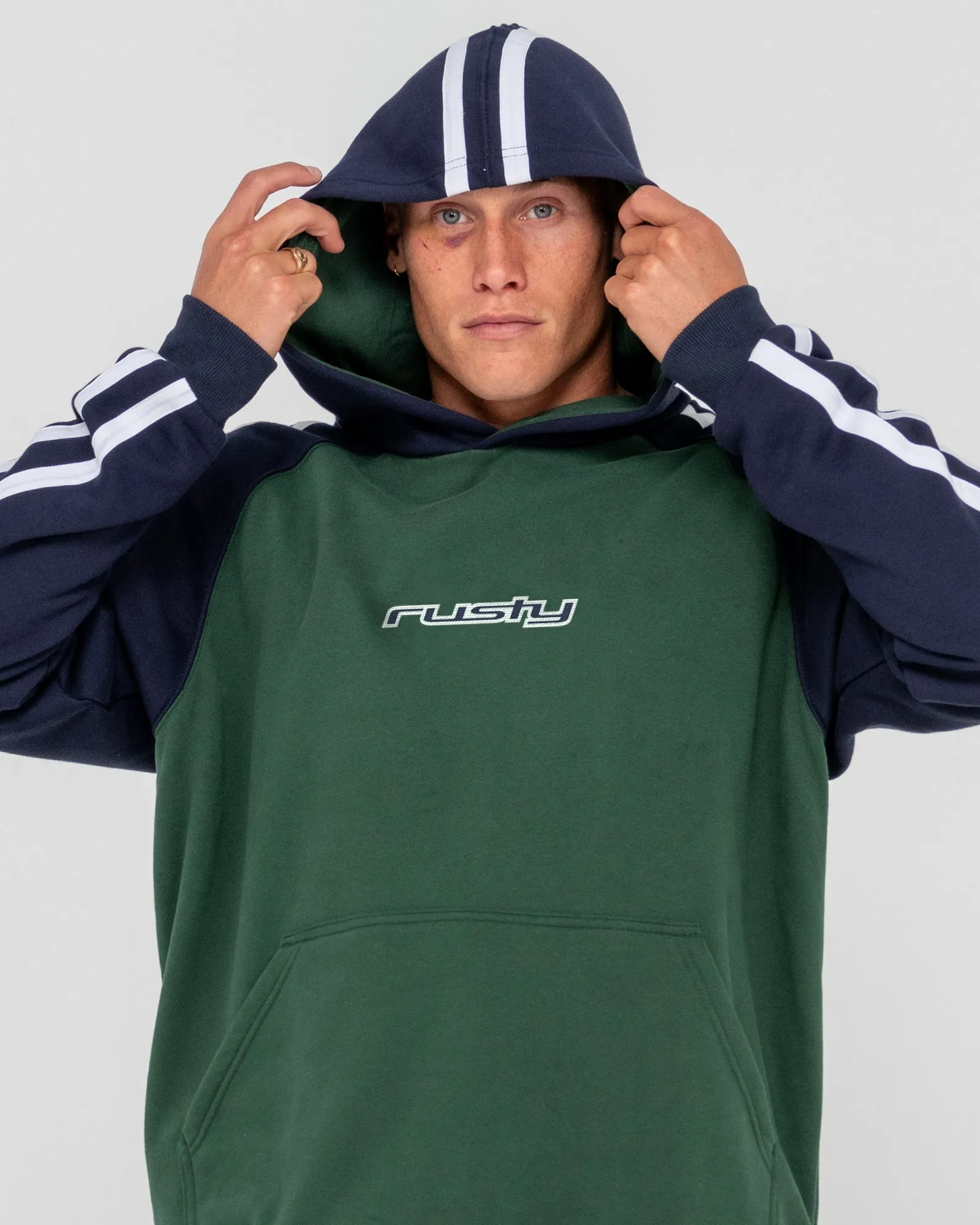 Denny Raglan Fleece Hoodie