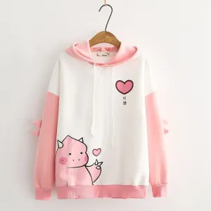 DINOSAUR LOVE PLUS FLEECE HOODIE UB3133