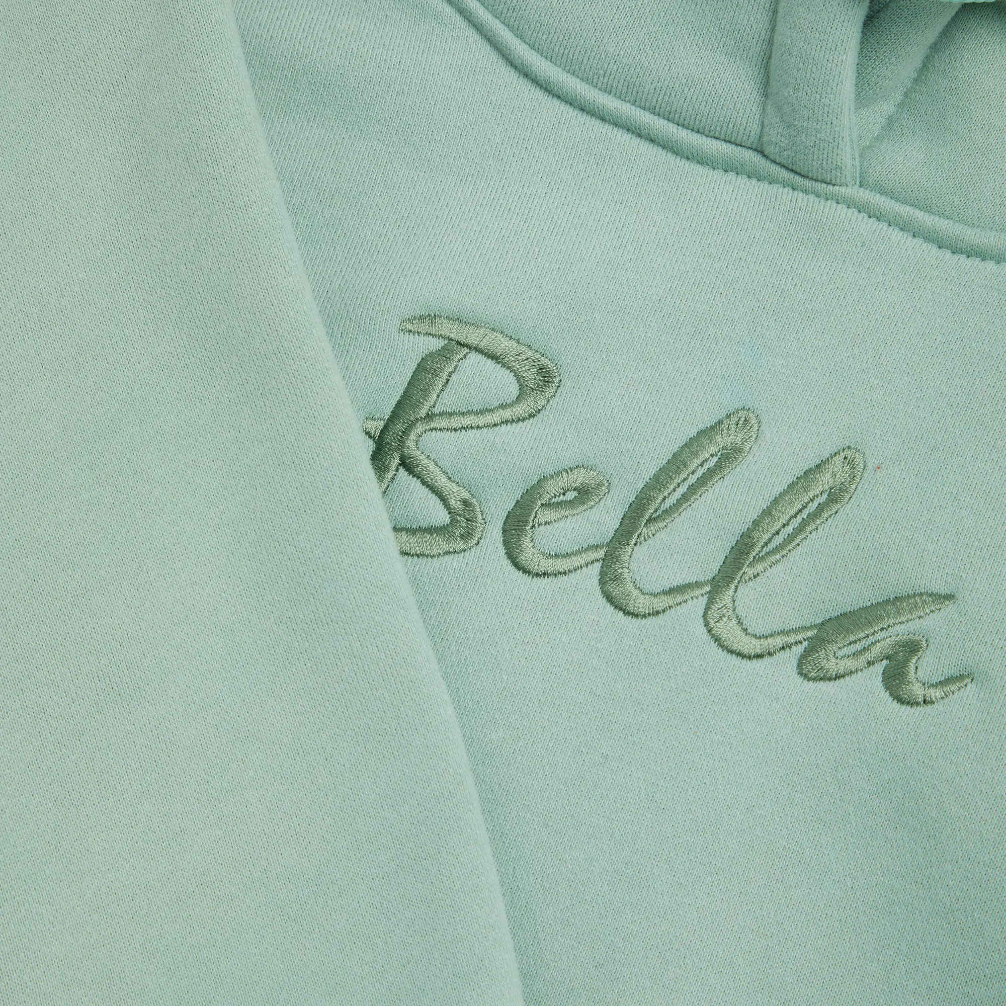 Embroidered Teal Bunny Ear Hoodie