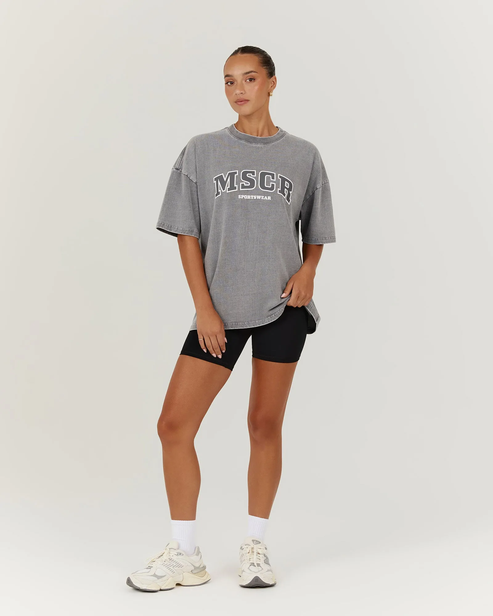 ESSENTIALS MSCR TEE - FADED GREY