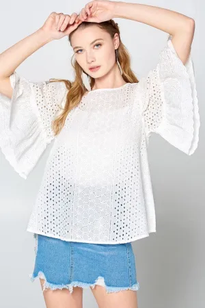 Eyelet Lace Blouse