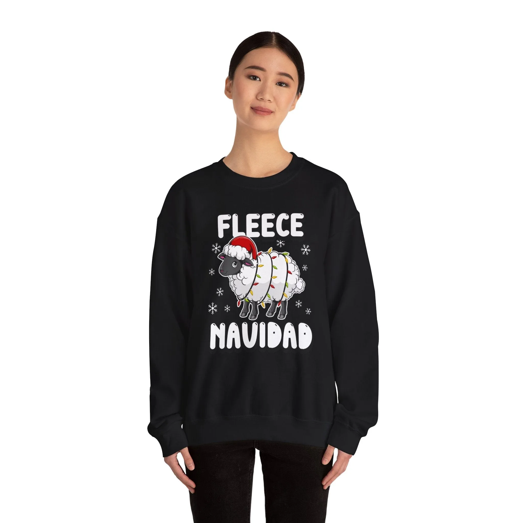 Fleece Navidad Unisex Heavy Blend™ Crewneck Sweatshirt