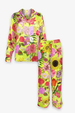Florist Lime Long Set  PJ in Lime