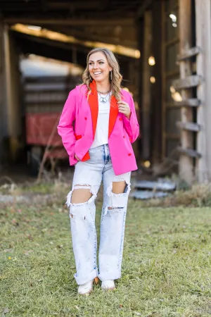 Fuchsia I Call The Shots Blazer