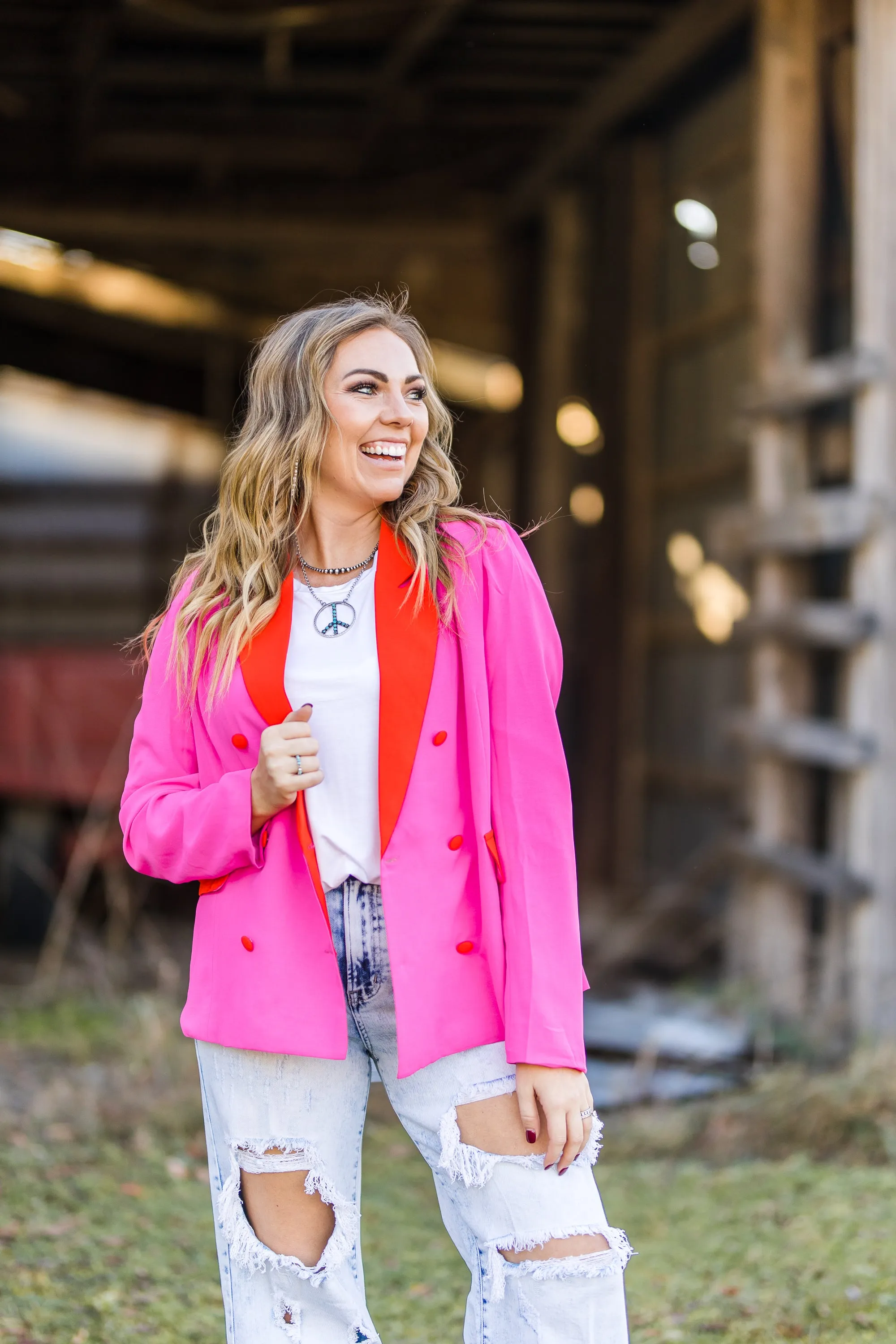 Fuchsia I Call The Shots Blazer