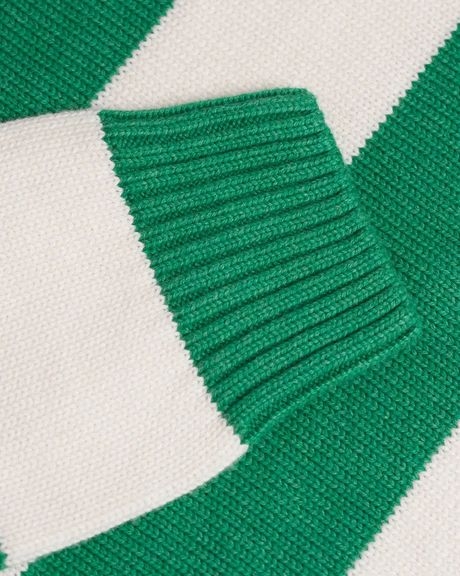 Gant Men's Barstriped Cotton Crew, Medium, Green Melange