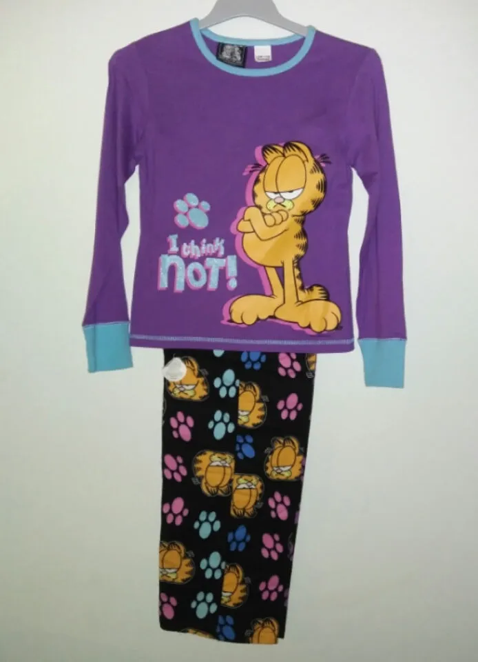 Garfield Youth 2 Piece Pajamas I Think Not