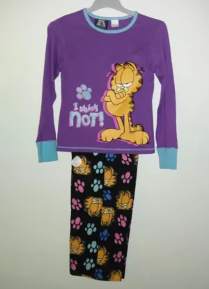 Garfield Youth 2 Piece Pajamas I Think Not