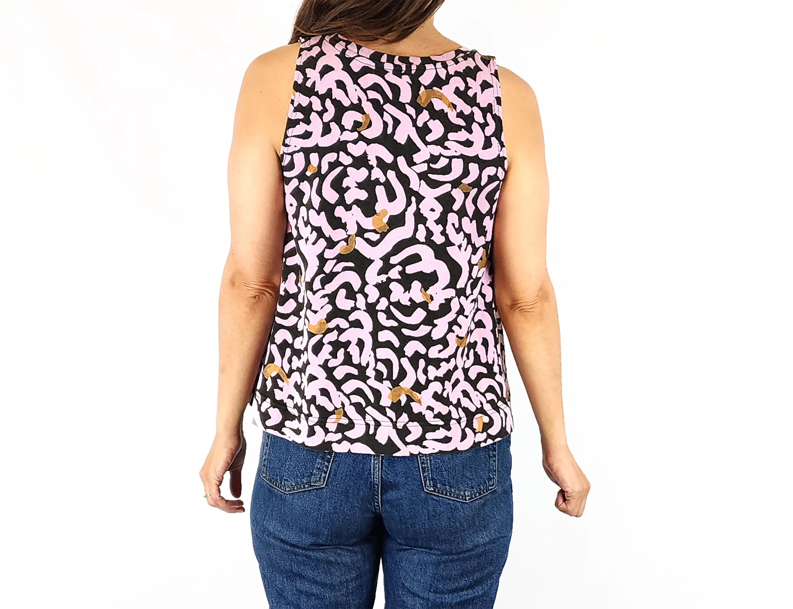 Gorman   Claire Johnson unique print top size 8