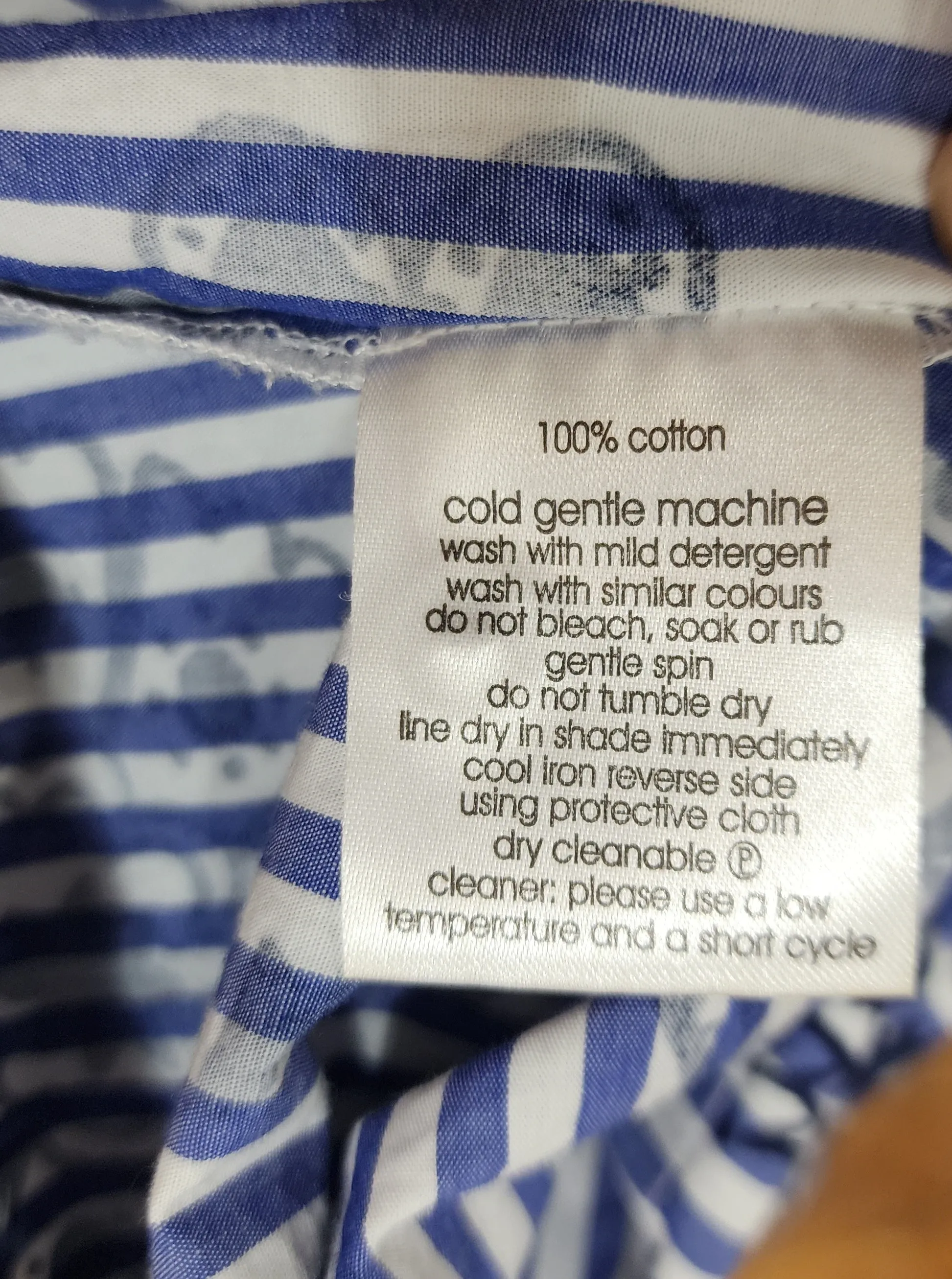 Gorman striped and paisley print top size 8 (note: tiny stain)