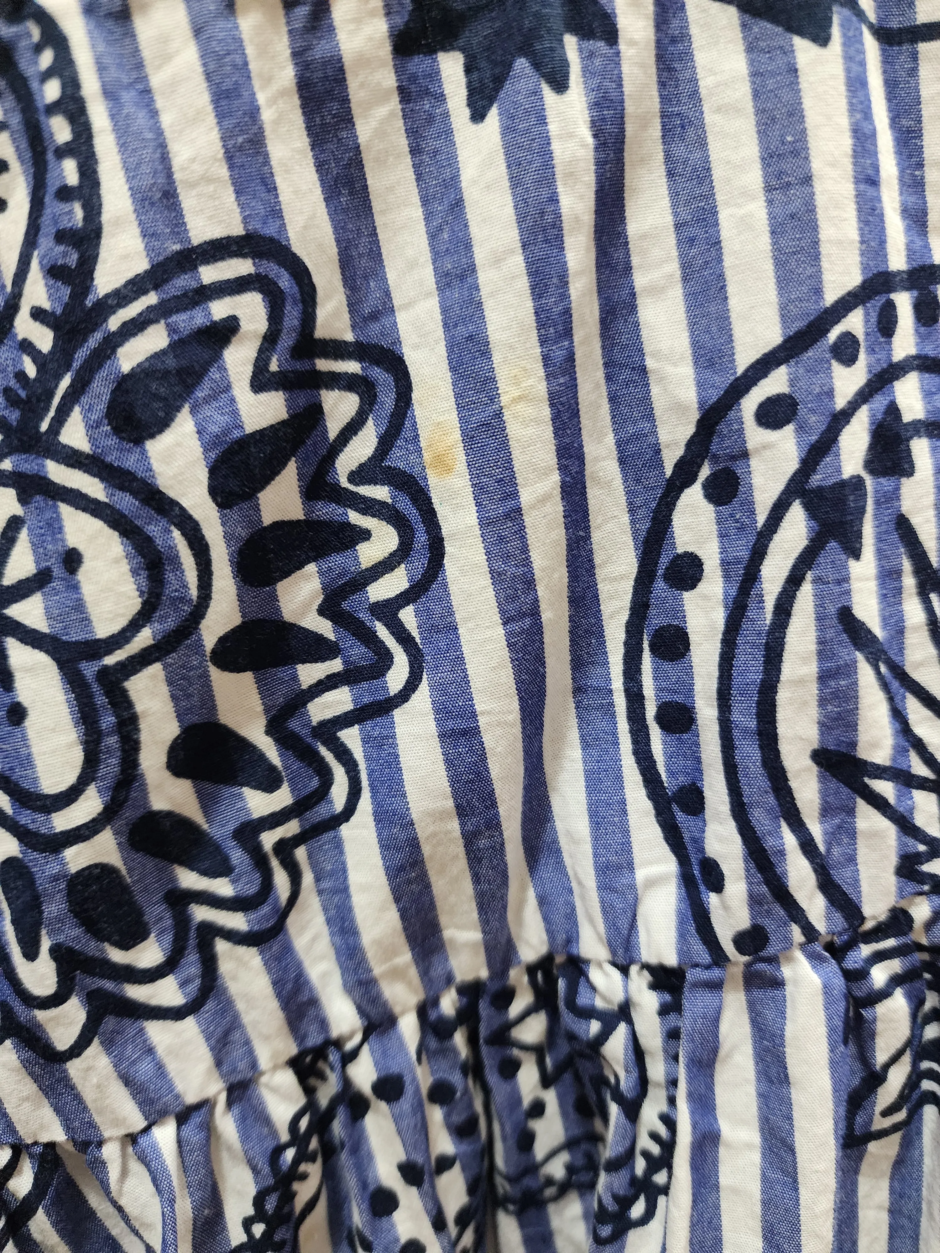 Gorman striped and paisley print top size 8 (note: tiny stain)