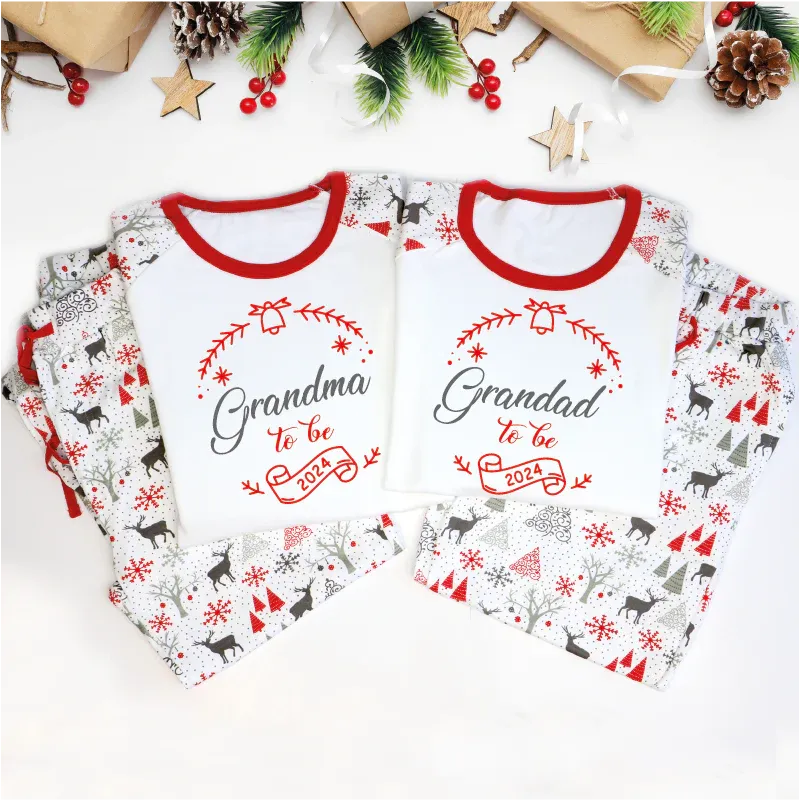 Grandma and Grandad to be Matching Christmas Pyjamas